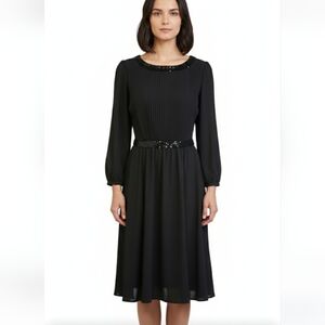 Vtg S.L.Petites vintage  black dress size 12